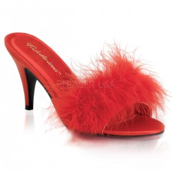 Mules Fabulicious AMOUR-03 Rouge Satin